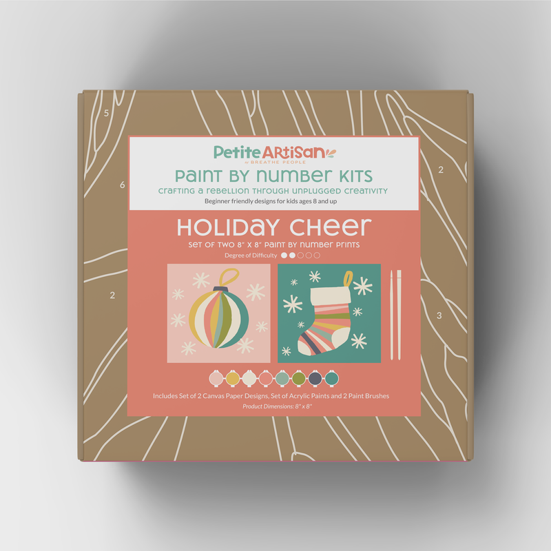 Petite Artisan Holiday Cheer Paint by Number Kit for Kids