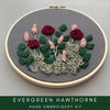 Hand Embroidery KIT - Hawthorne in Evergreen