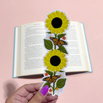 Sunflowers Die Cut Bookmark