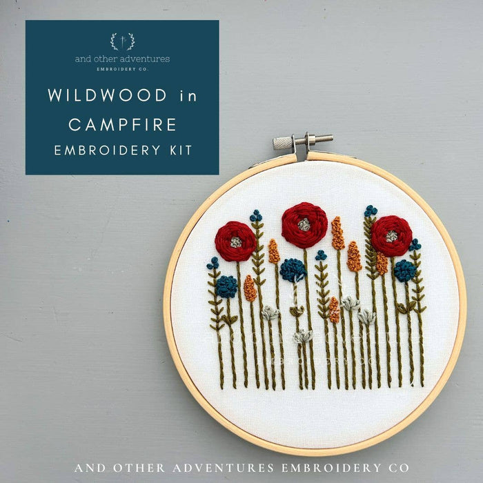 Hand Embroidery Kit - Wildwood in Campfire