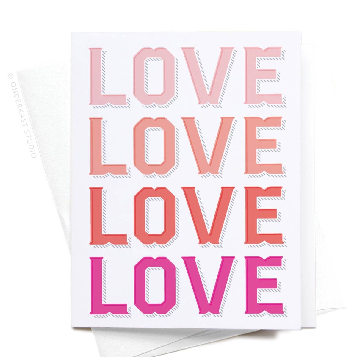 ON SALE – Love Love Love Love Greeting Card