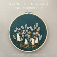 Hand Embroidery Kit - Avonlea in Sea Salt