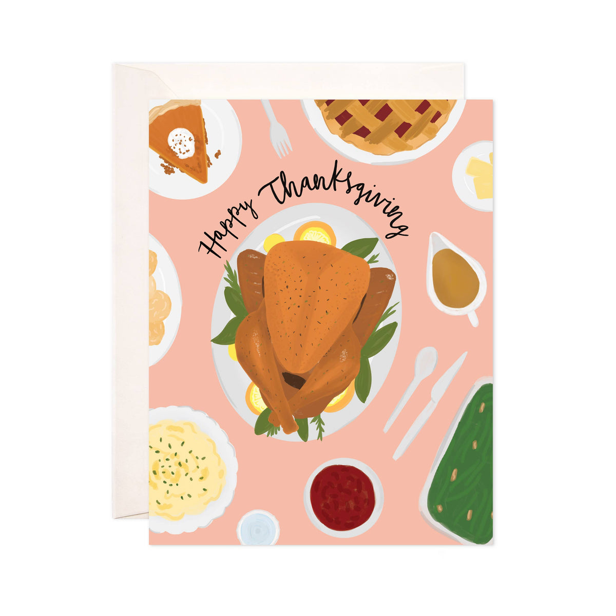 Thanksgiving Dinner Greeting Card - Thanksgiving Card