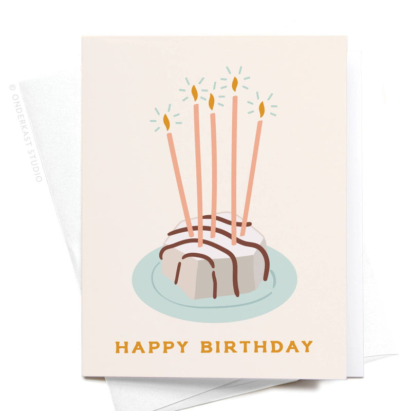 Happy Birthday Zebra Cake Greeting Card