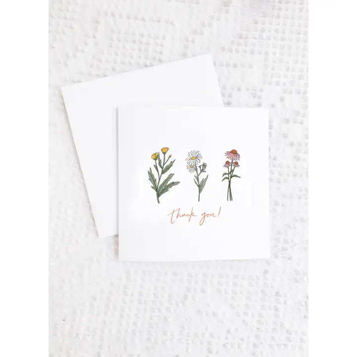 Wildflower Thank You Card