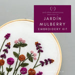 Hand Embroidery Kit  - Jardín in Mulberry