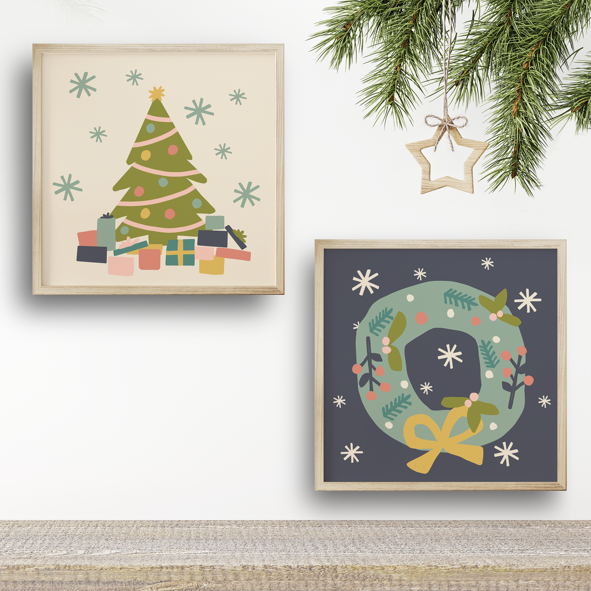 Cozy Holidays Paint by Number Kit + Travel Easel