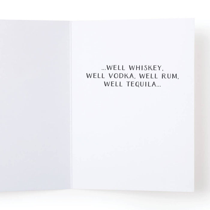 Well Wishes for Your Birthday Bar Shelves Greeting Card