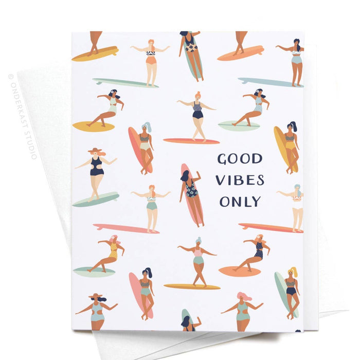 Good Vibes Only Greeting Card