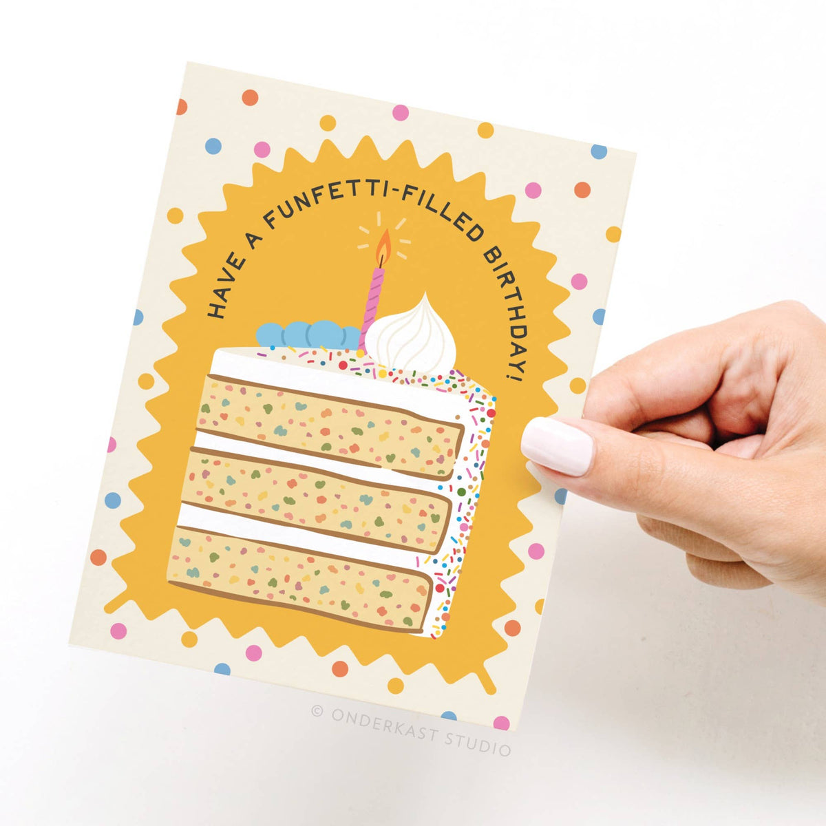 Funfetti-filled Birthday Greeting Card