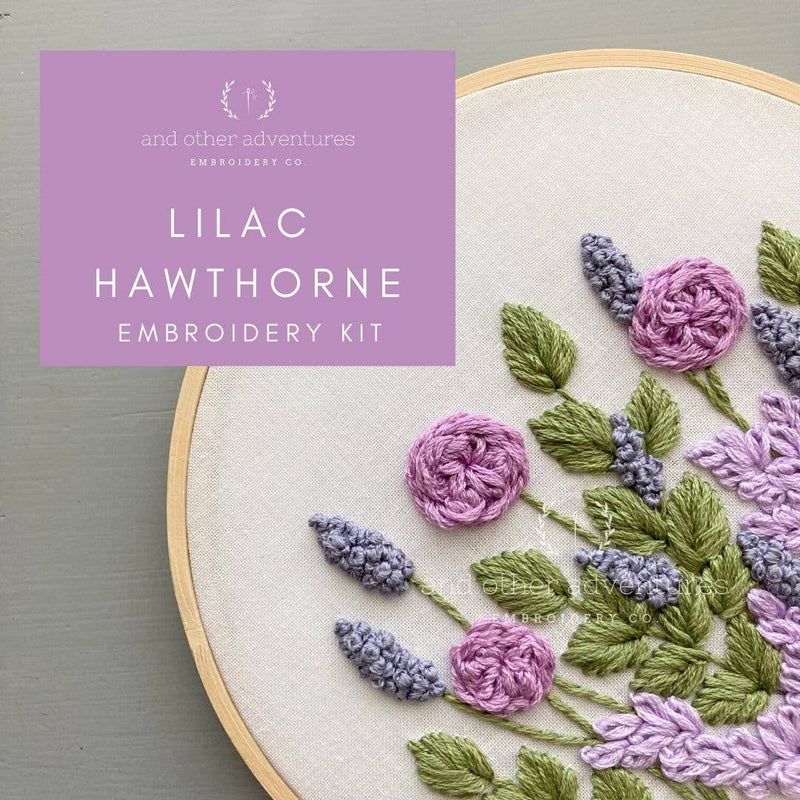 Hand Embroidery KIT - Hawthorne in Lilac