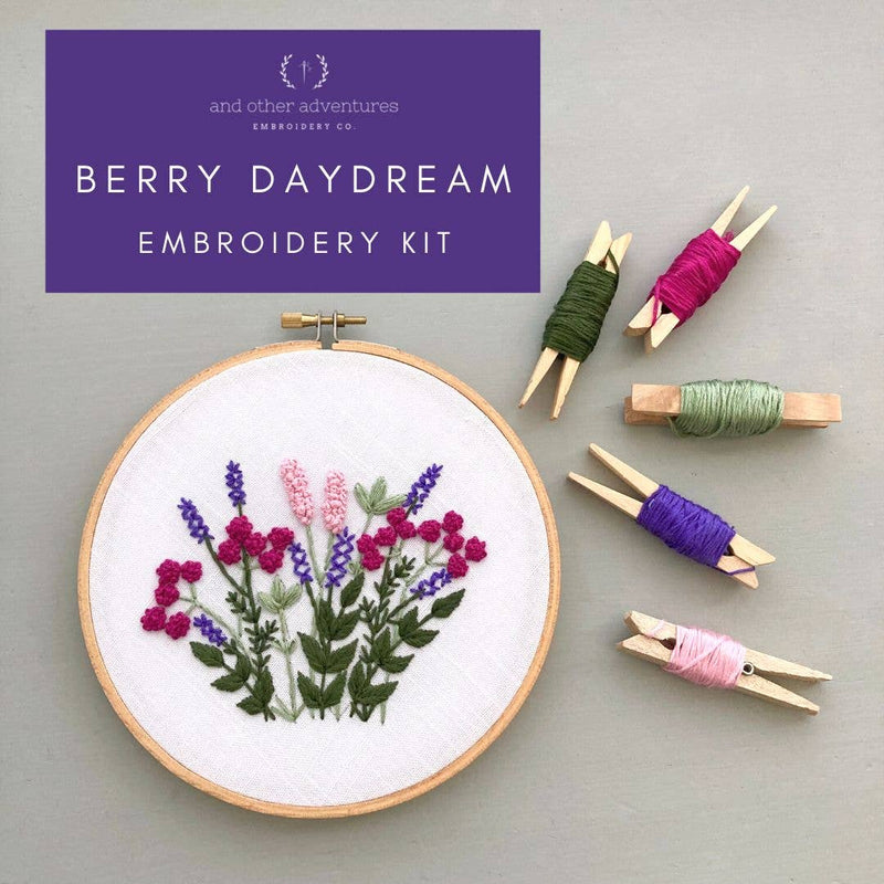 Hand Embroidery Kit - Berry Daydream