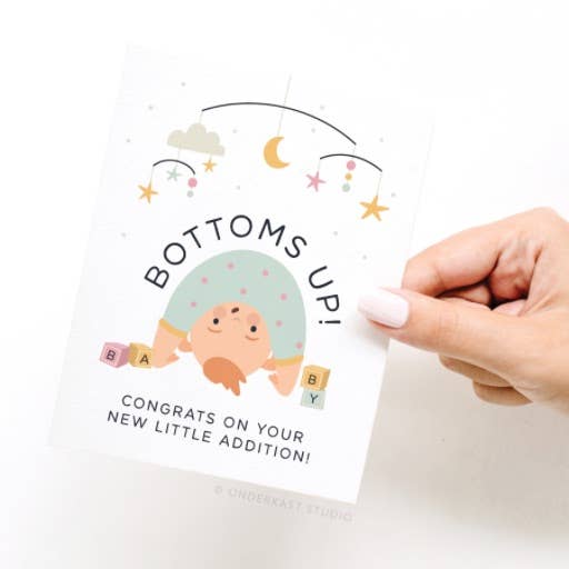 Bottoms Up Baby Greeting Card