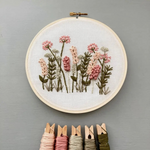 Hand Embroidery Kit - Meadow in Blush & Olive