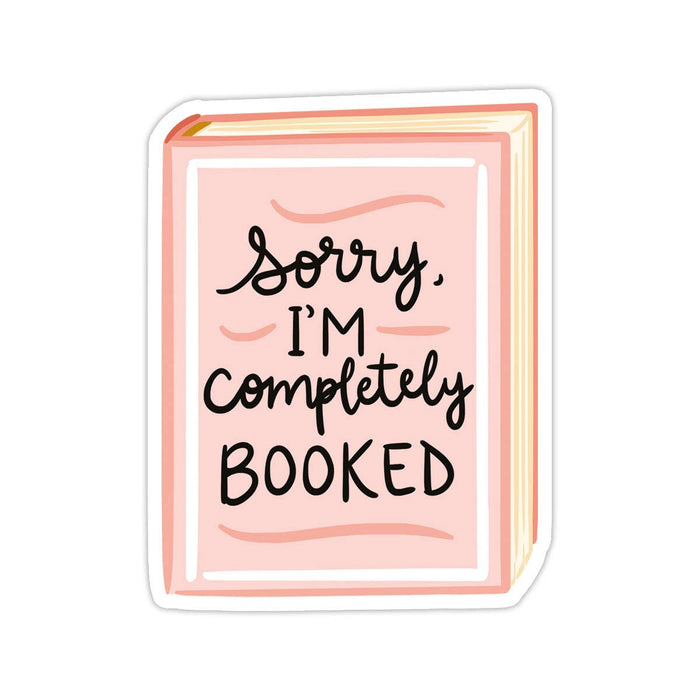 Completely Booked Vinyl Sticker - Perfect for Bookstores