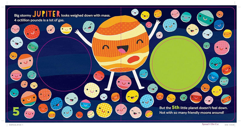 8 Little Planets: A Solar System Book for Kids with Unique Planet Cutouts