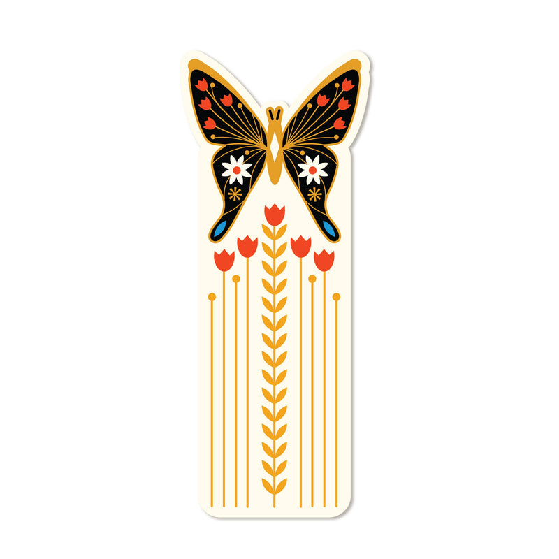 Butterfly Die Cut Bookmark (recycled card stock) unpackaged