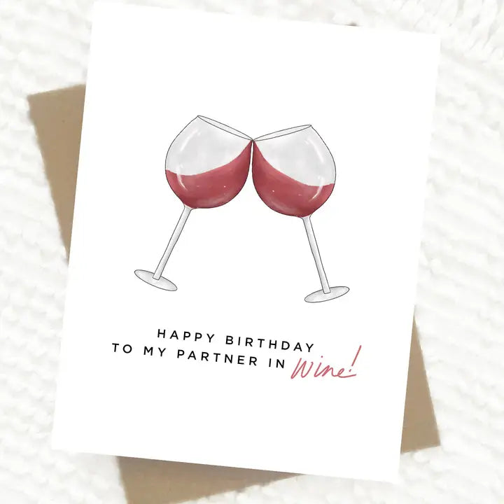 Wine Birthday Card