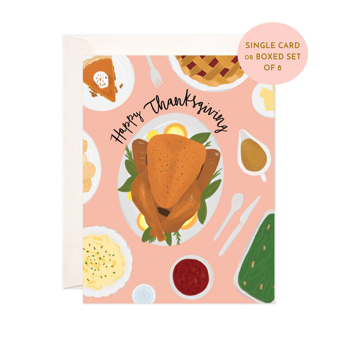 Thanksgiving Dinner Greeting Card - Thanksgiving Card