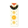 Folk Cup Die Cut Bookmark (recycled cardstock) unpackaged