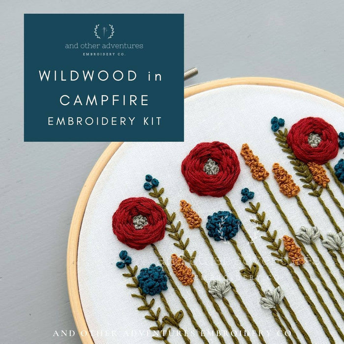 Hand Embroidery Kit - Wildwood in Campfire