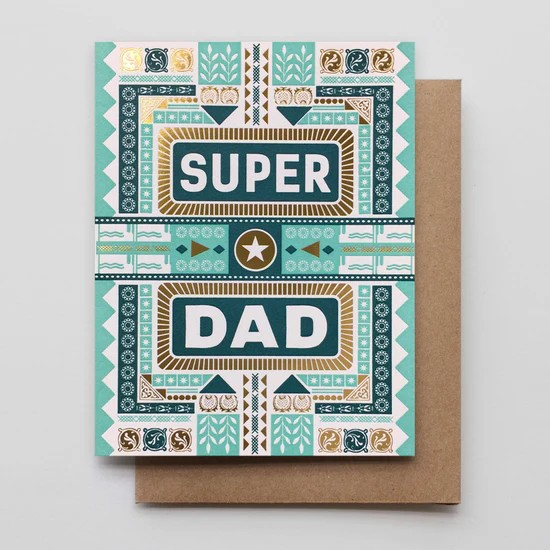 HAMMERPRESS Super Dad Greeting Card