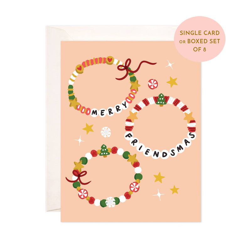 Merry Friendsmas Greeting Card - Cute Christmas Card