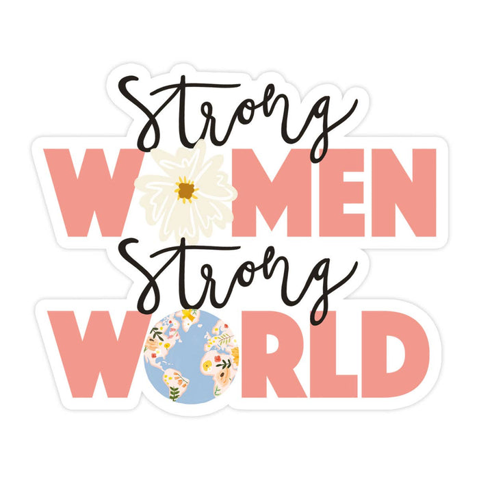 Strong World Vinyl Sticker, Spring Gift