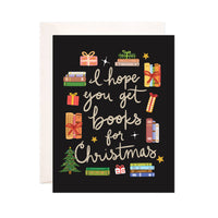 Books for Xmas Greeting Card - Christmas Bookstore Card