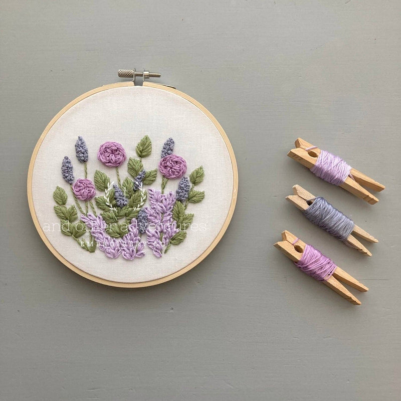 Hand Embroidery KIT - Hawthorne in Lilac