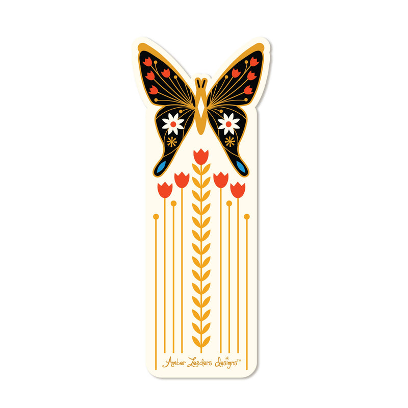 Butterfly Die Cut Bookmark (recycled card stock) unpackaged