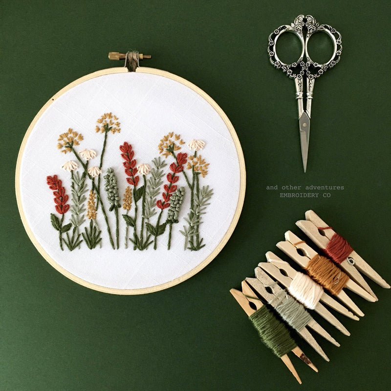 Beginner Embroidery KIT - Autumn Meadow