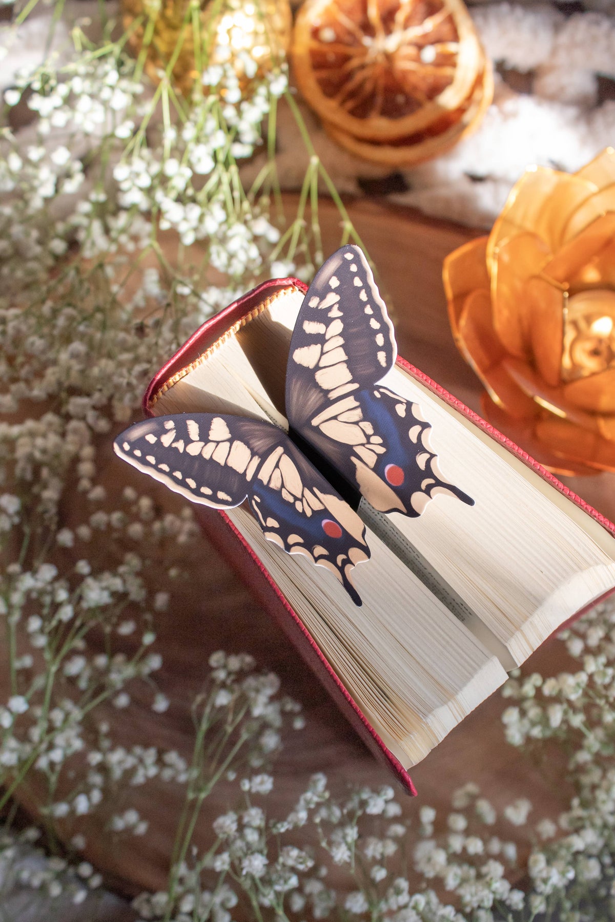 3D Swallowtail Butterfly Wings Bookmark |  Soft Touch