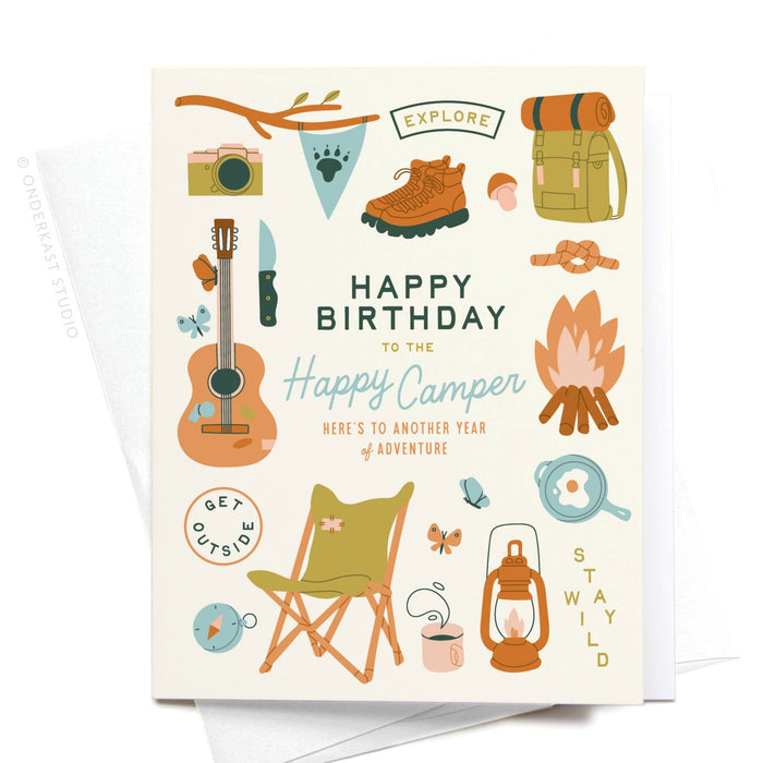 Happy Birthday to the Happy Camper Greeting Card