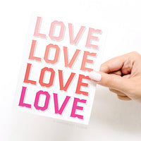 ON SALE – Love Love Love Love Greeting Card